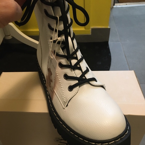 🤍Sincerely Jules White Womens Combat Booths🥾 - Picture 7 of 15